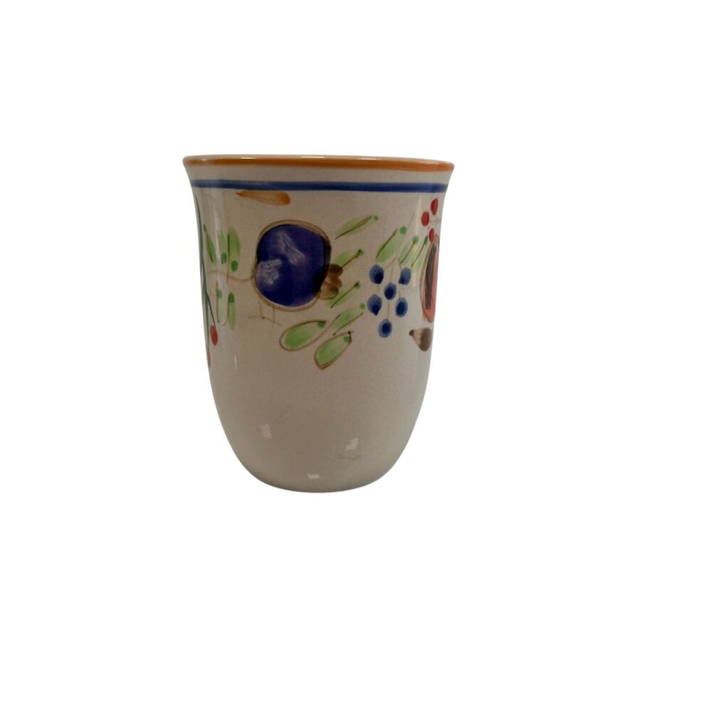 Vintage Royal Norfolk Apple Ceramic Coffee Mug Fruit Motif Gold Blue Band - Picture 4 of 6